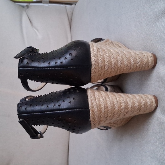 Botkier Womens Black Espadrilles Heels Shoe Size 10 Medium - Picture 5 of 8